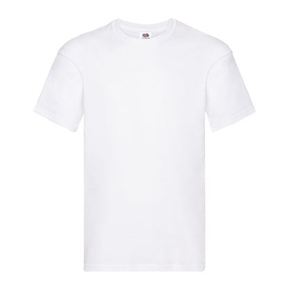 White - Front - Fruit of the Loom Mens Original Heather T-Shirt