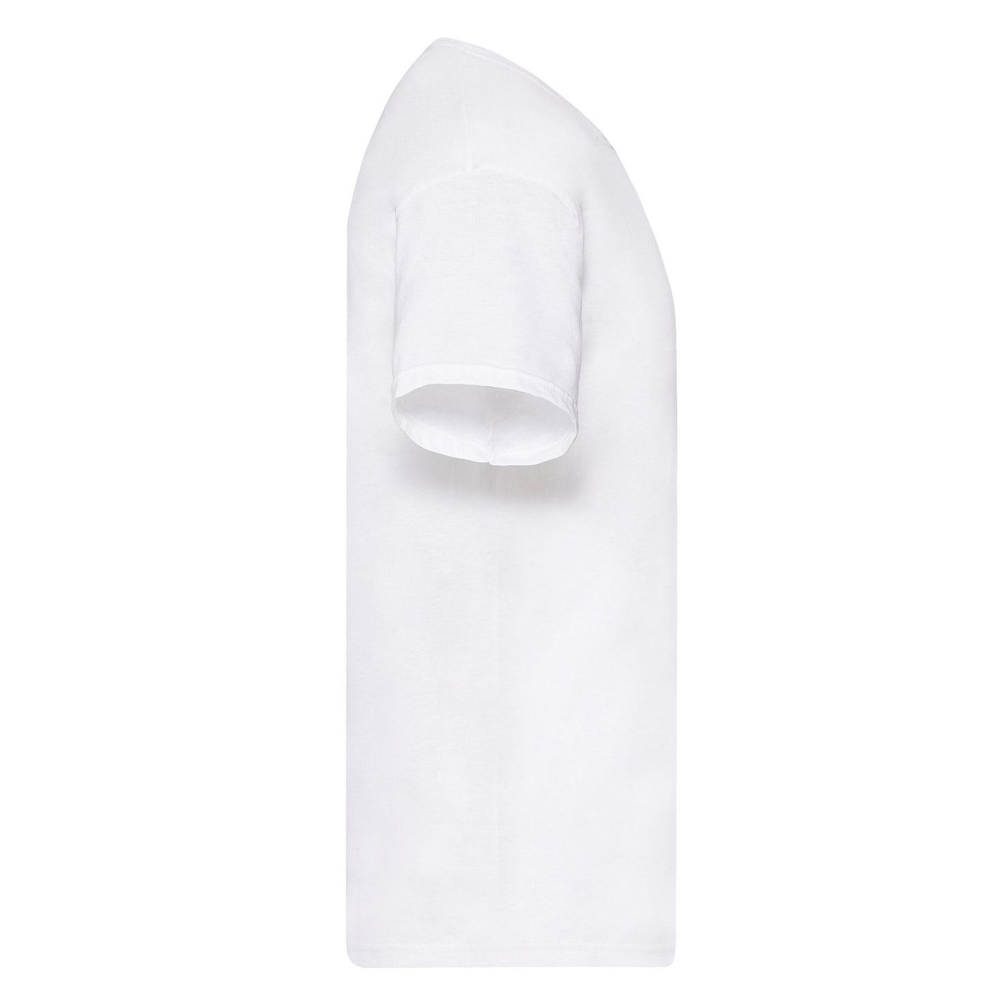 White - Side - Fruit of the Loom Mens Original Heather T-Shirt