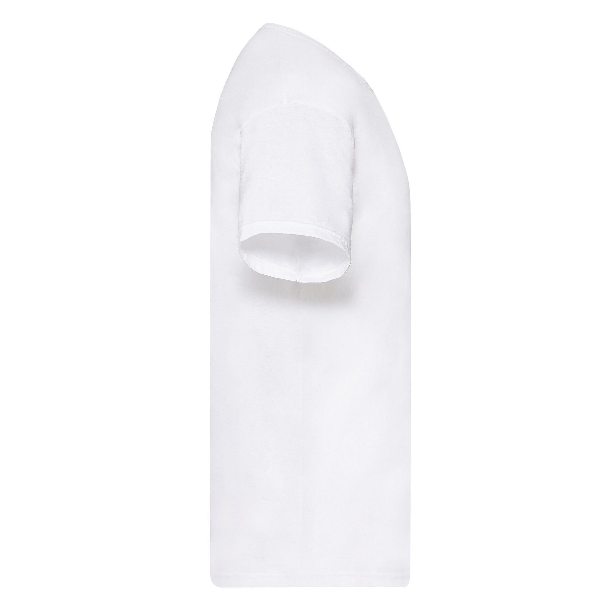 White - Side - Fruit of the Loom Mens Original Heather T-Shirt