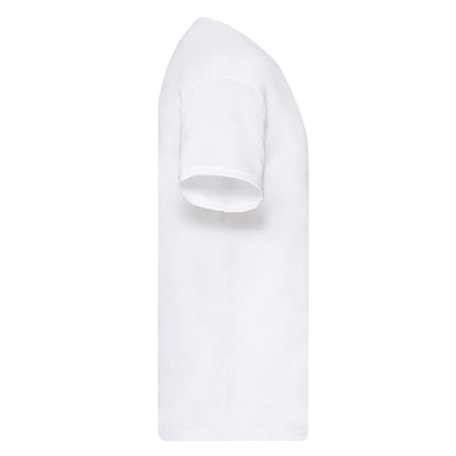 White - Side - Fruit of the Loom Mens Original Heather T-Shirt