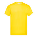Yellow - Front - Fruit of the Loom Mens Original Heather T-Shirt