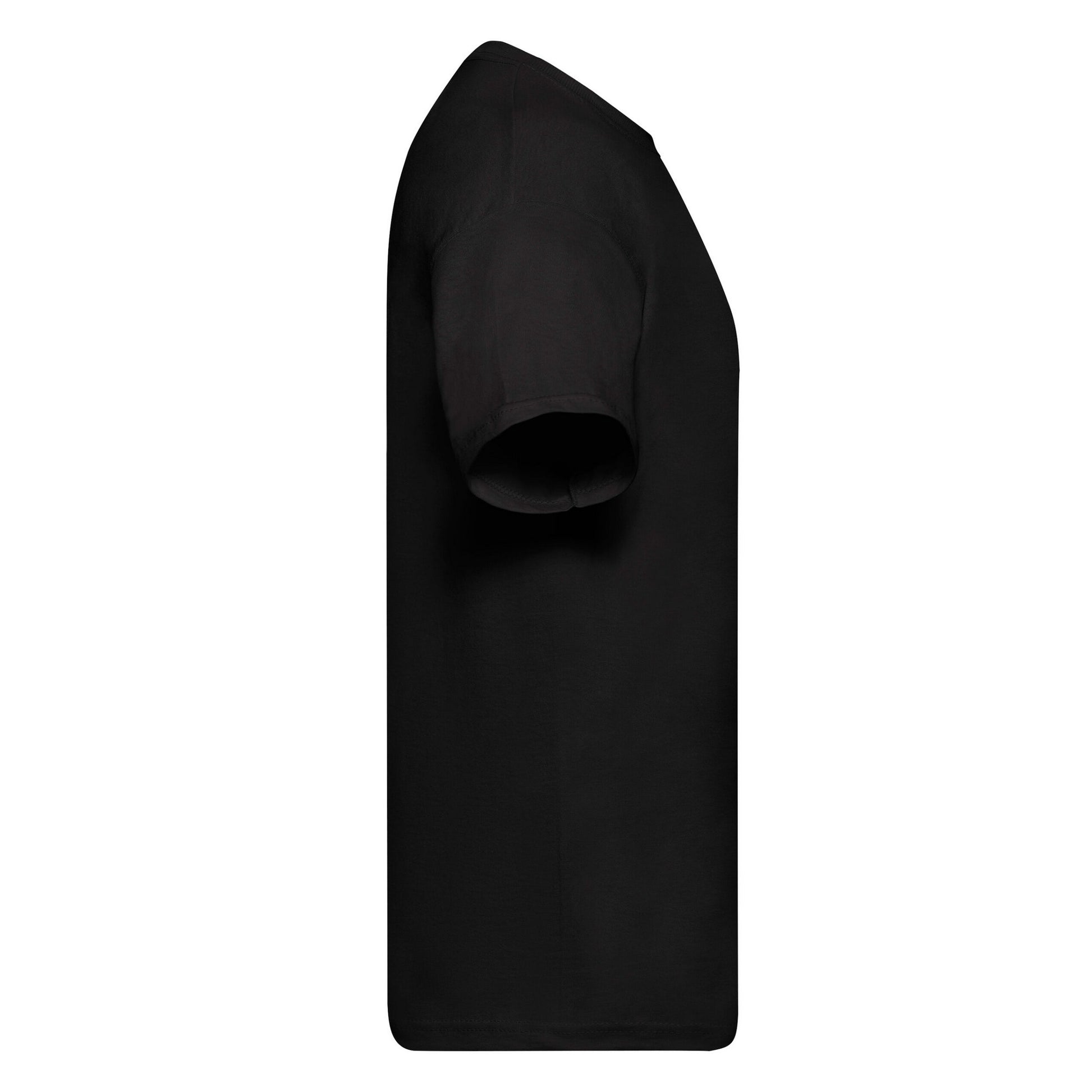 Black - Side - Fruit of the Loom Mens Original Heather T-Shirt