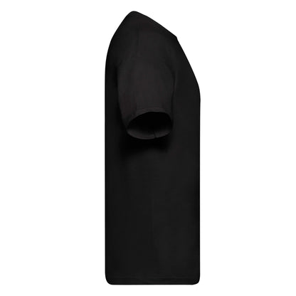 Black - Side - Fruit of the Loom Mens Original Heather T-Shirt