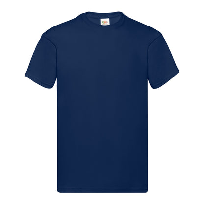 Navy - Front - Fruit of the Loom Mens Original Heather T-Shirt