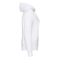 White - Side - Fruit of the Loom Womens-Ladies Classic 80-20 Lady Fit Hoodie