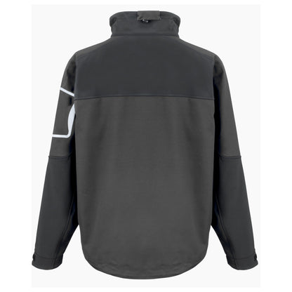 Black - Back - WORK-GUARD by Result Unisex Adult Sabre Stretch Waterproof Jacket