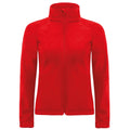 Red - Front - B&C Womens-Ladies Hooded Soft Shell Jacket