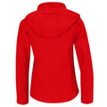 Red - Back - B&C Womens-Ladies Hooded Soft Shell Jacket