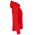 Red - Side - B&C Womens-Ladies Hooded Soft Shell Jacket