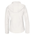 White - Back - B&C Womens-Ladies Hooded Soft Shell Jacket