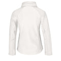 White - Side - B&C Womens-Ladies Hooded Soft Shell Jacket