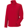 Classic Red - Front - Russell Mens Quarter Zip Fleece Top