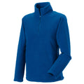 Bright Royal Blue - Front - Russell Mens Quarter Zip Fleece Top