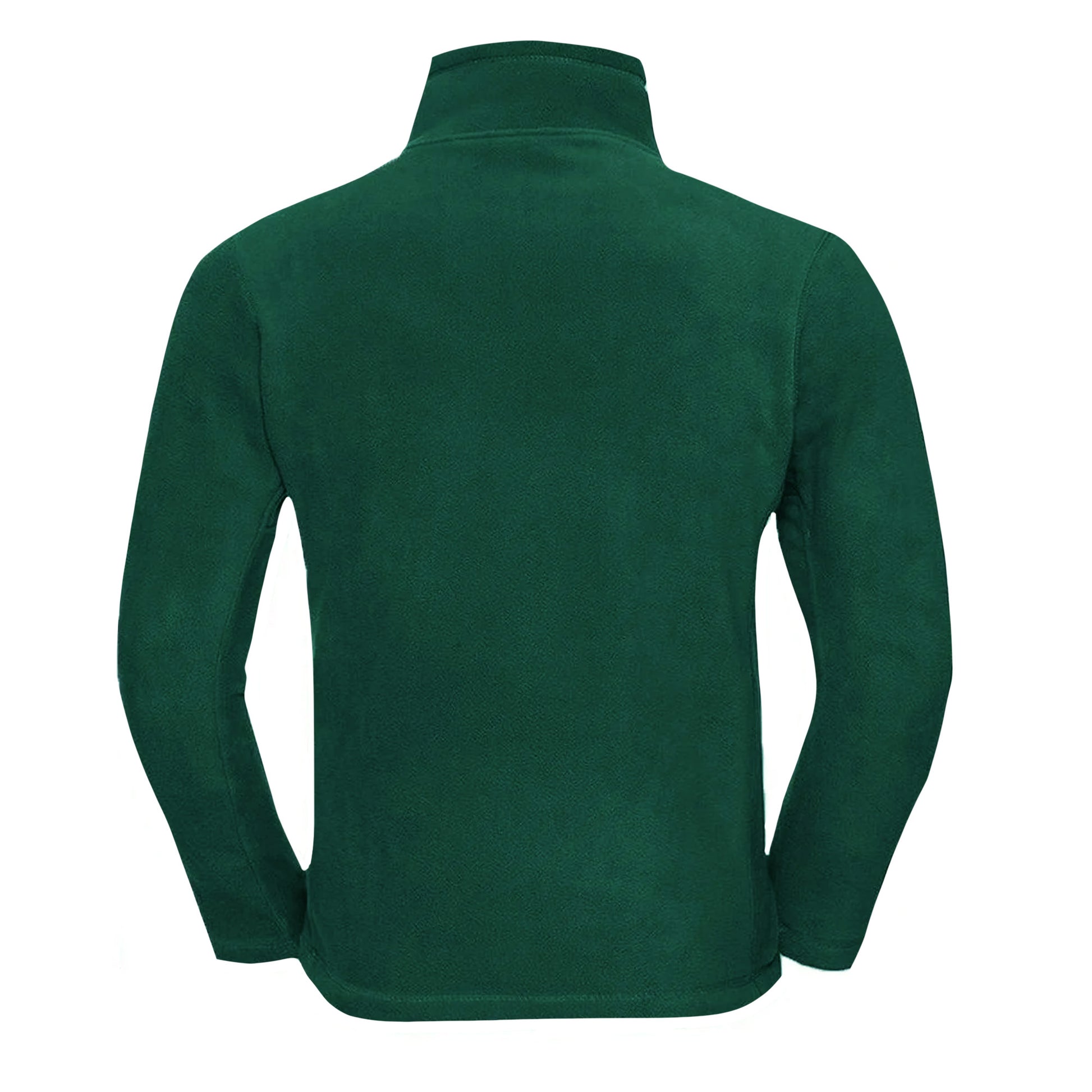 Bottle Green - Back - Russell Mens Quarter Zip Fleece Top