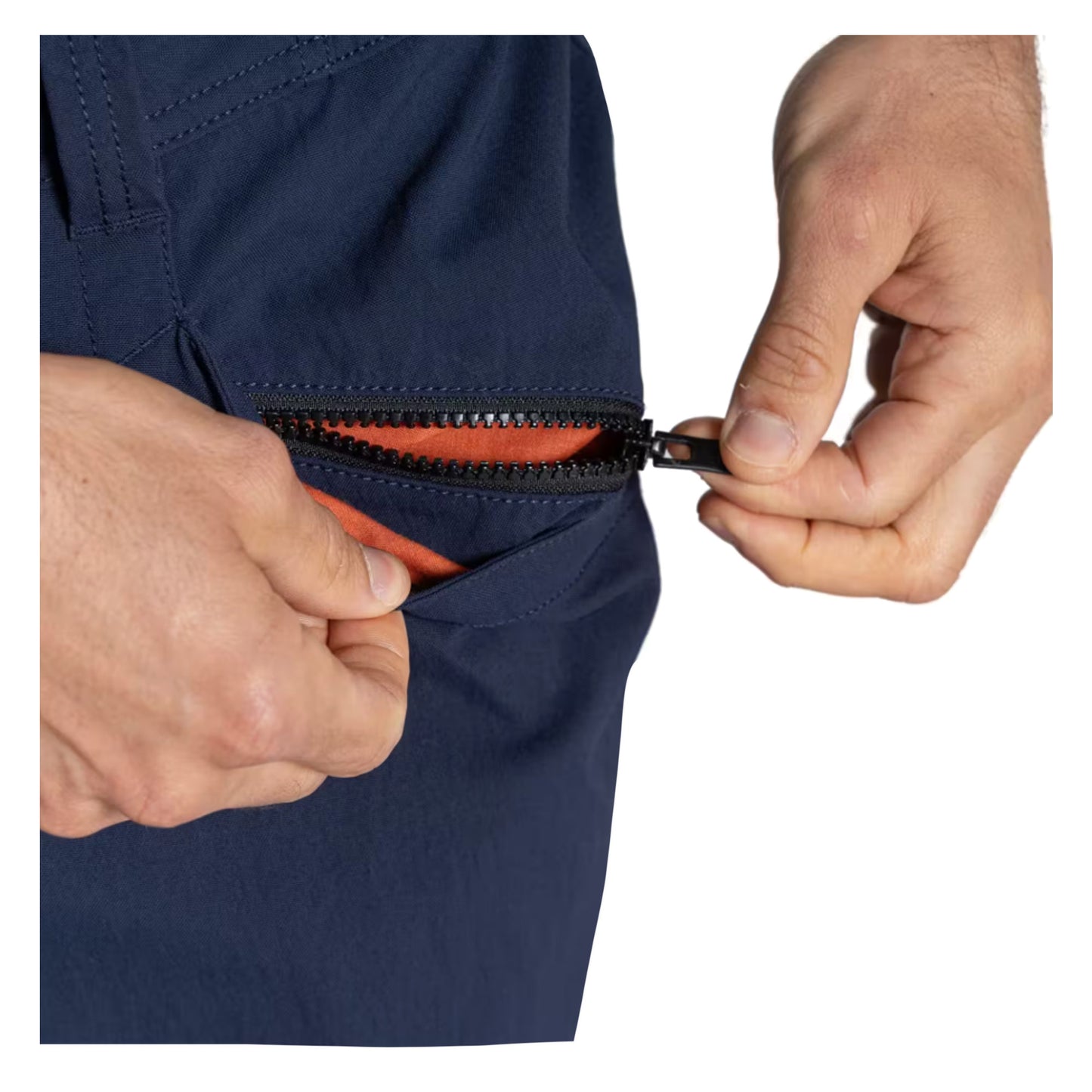 Dark Navy - Back - Craghoppers Mens Bedale Cargo Trousers