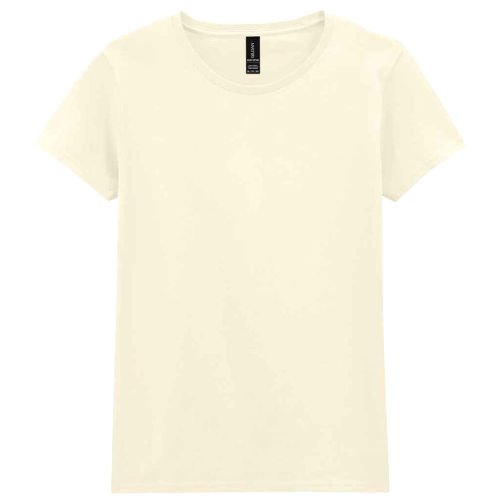 Off White - Front - Gildan Womens-Ladies Cotton Heavy T-Shirt
