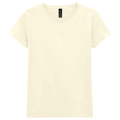 Off White - Front - Gildan Womens-Ladies Cotton Heavy T-Shirt