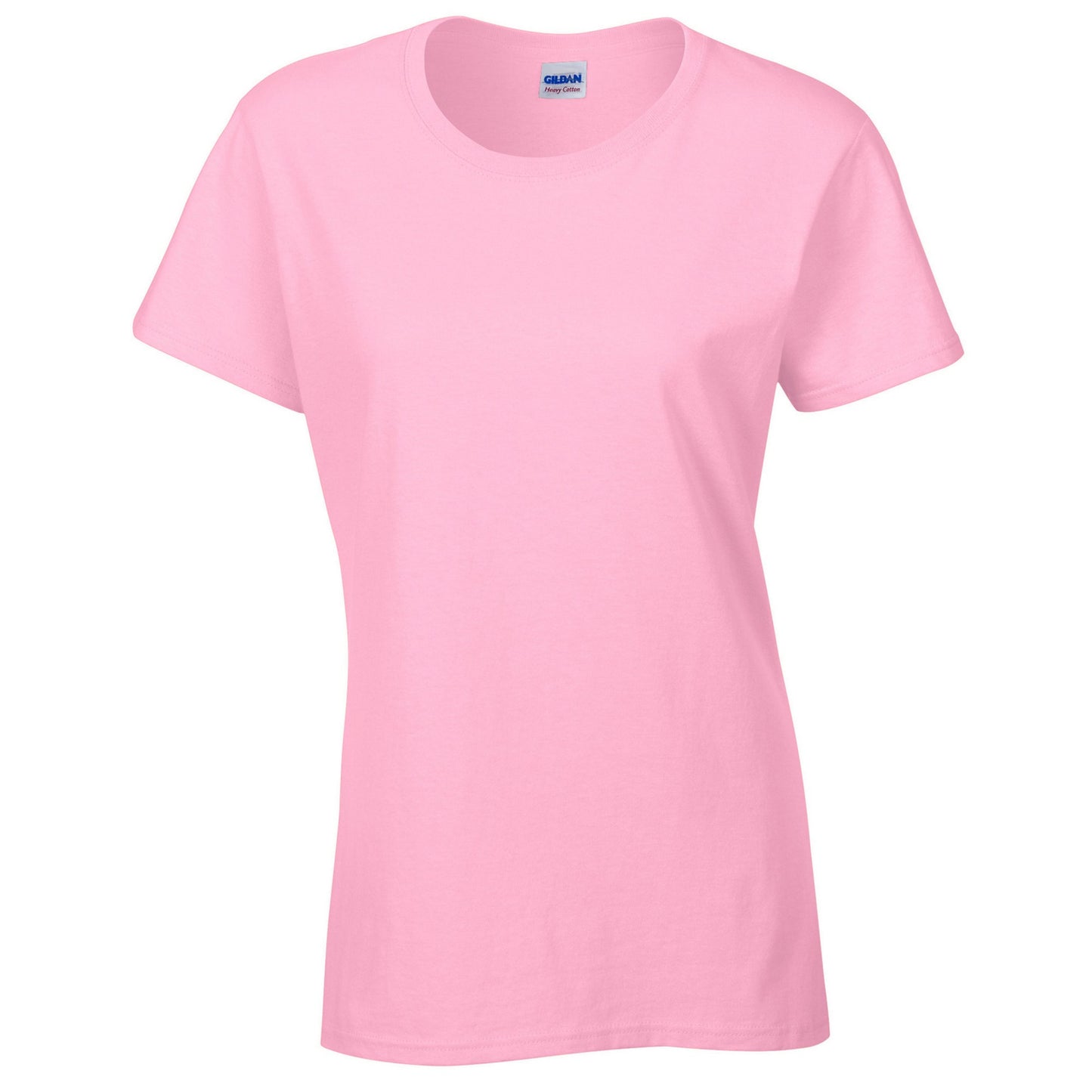 Light Pink - Front - Gildan Womens-Ladies Cotton Heavy T-Shirt