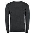 Graphite - Back - Kustom Kit Mens Arundel V Neck Long-Sleeved Jumper