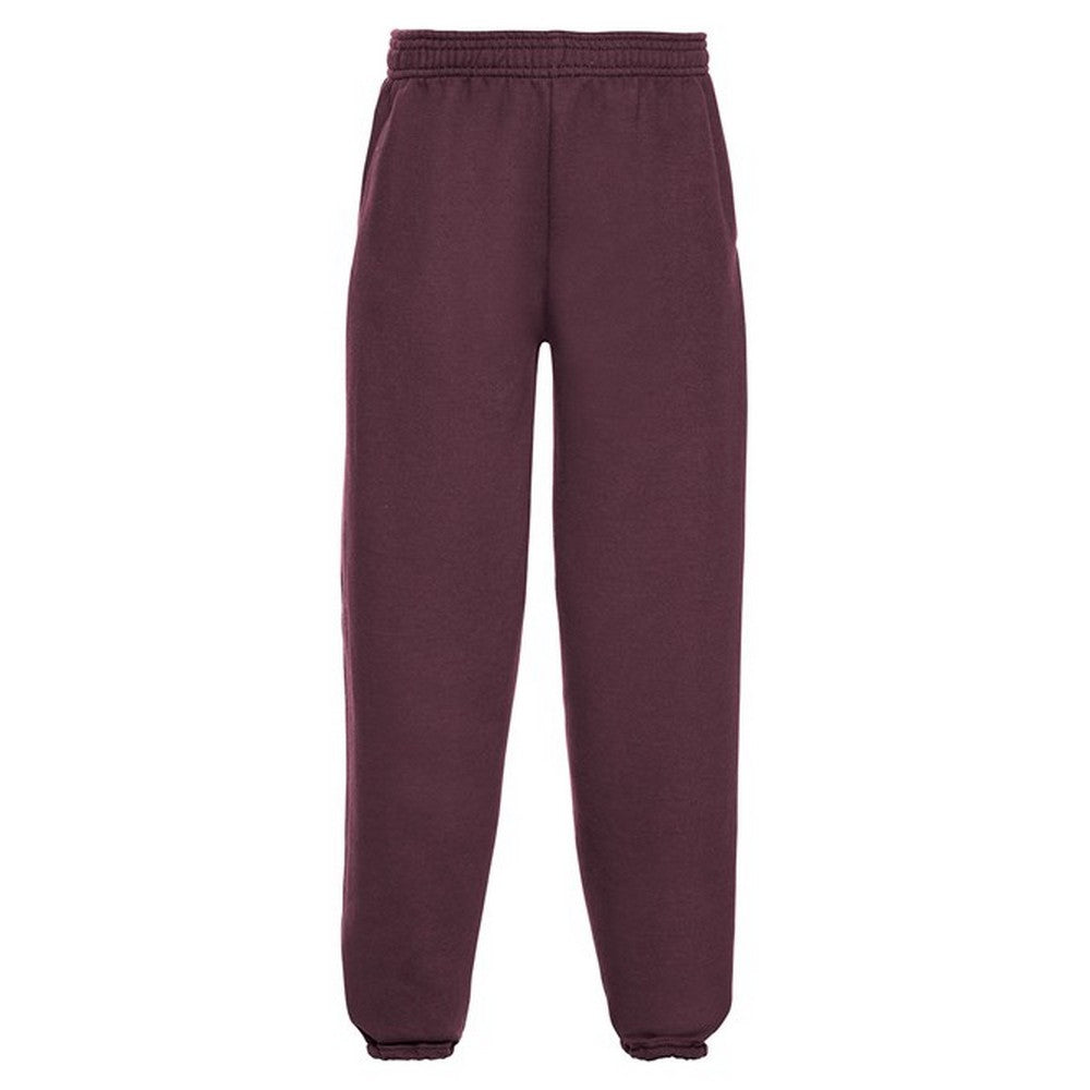 Burgundy - Front - Jerzees Schoolgear Childrens-Kids Jogging Bottoms
