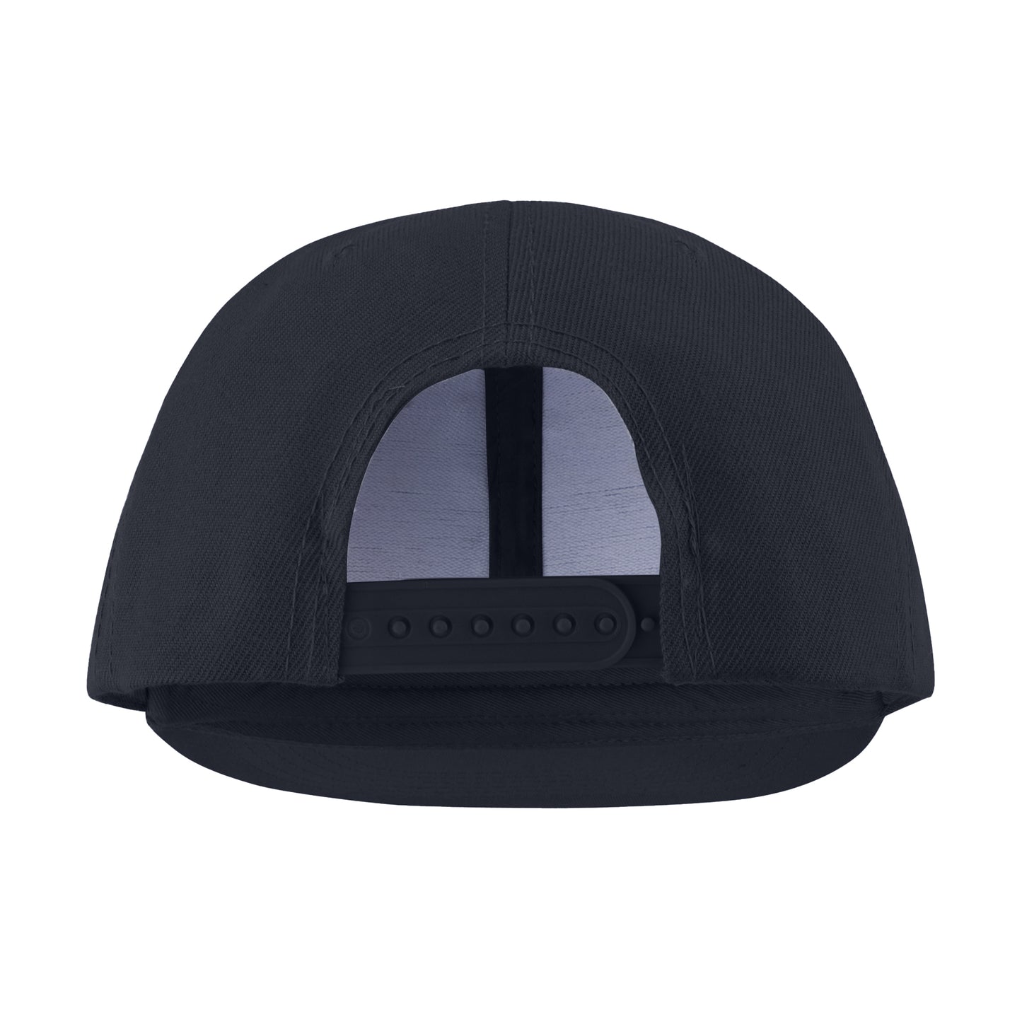 Black - Back - Result Headwear Bronx Original Flat Peak Snapback Cap