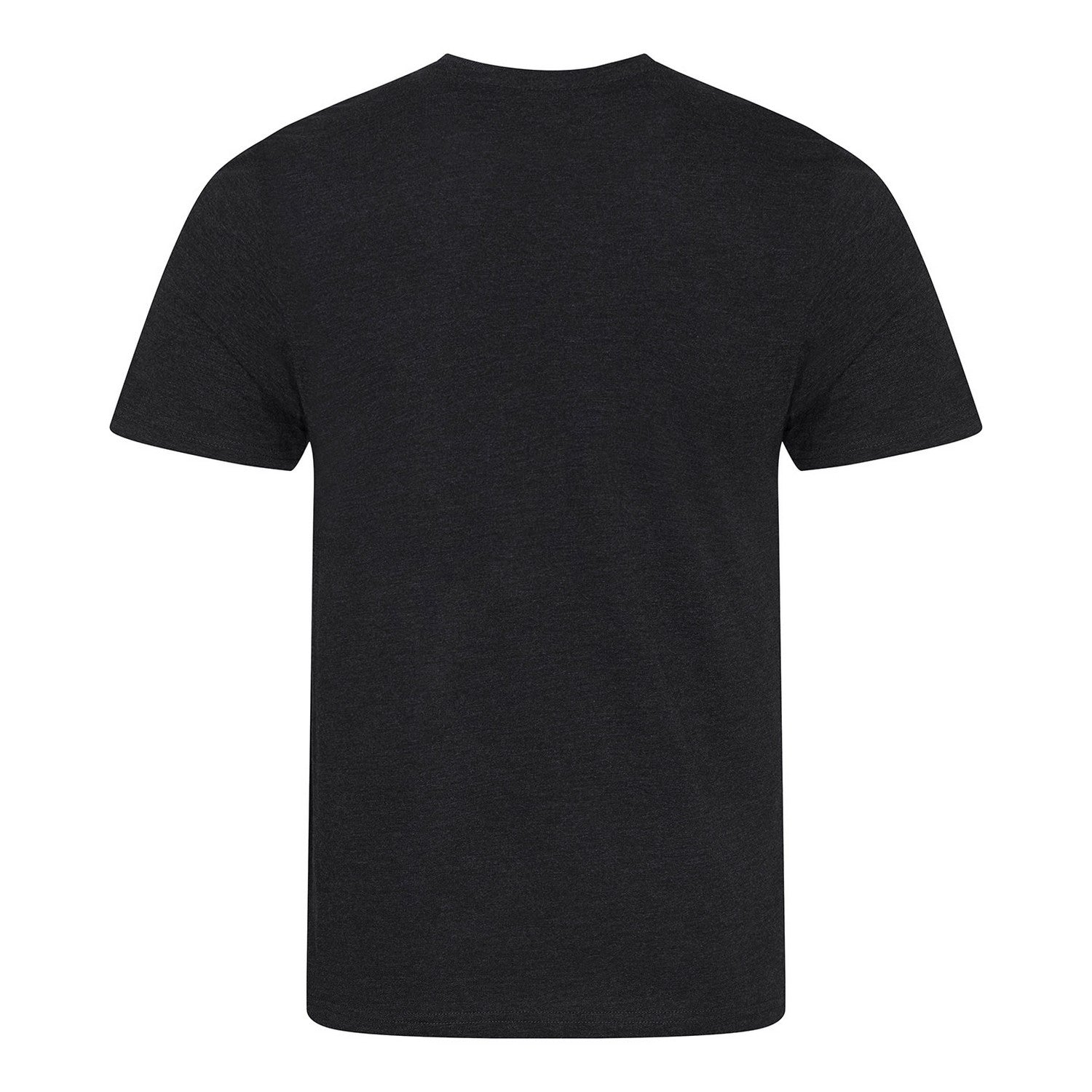 Black - Back - Awdis Mens Just Ts Heather Triblend T-Shirt