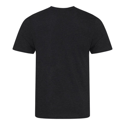 Black - Back - Awdis Mens Just Ts Heather Triblend T-Shirt