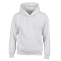 White - Front - Gildan Childrens-Kids Plain Heavy Blend Hoodie