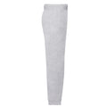 Heather Grey - Side - Fruit of the Loom Childrens-Kids Classic Elasticated Cuff Jogging Bottoms