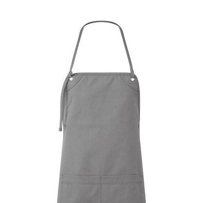 Dark Grey - Back - Premier Unisex Adult Artisan´s Choice Canvas Double Pocket Apron