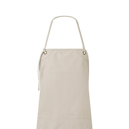 Natural - Back - Premier Unisex Adult Artisan´s Choice Canvas Double Pocket Apron