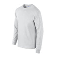Ash - Side - Gildan Unisex Adult Plain Ultra Cotton Long-Sleeved T-Shirt