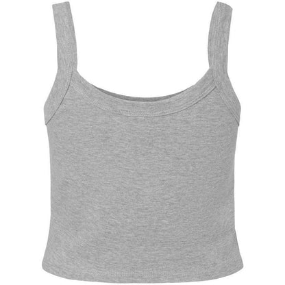 Athletic Heather - Back - Bella + Canvas Womens-Ladies Plain Micro-Rib Spaghetti Strap Tank Top