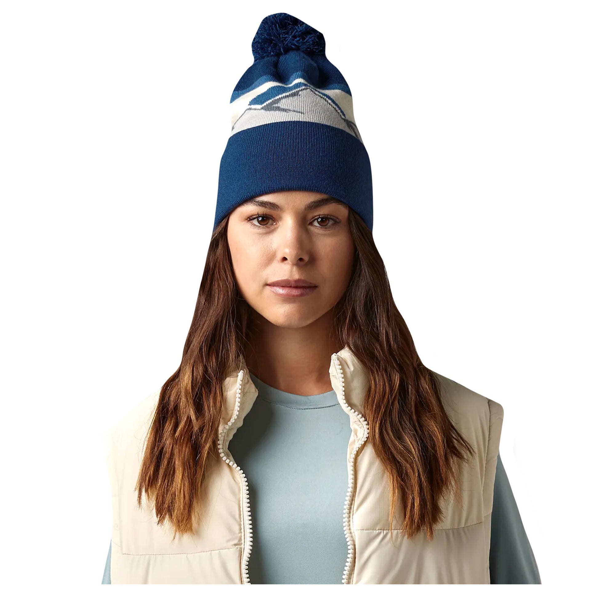Rocky - Back - Beechfield Mountain Pom Pom Beanie