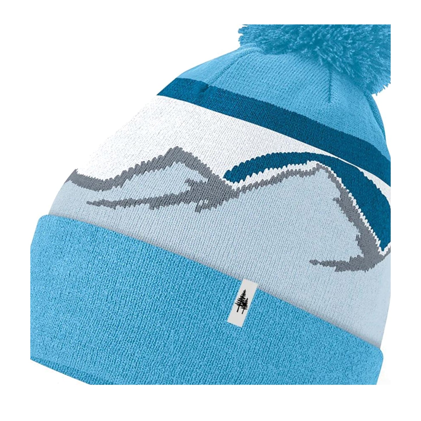 Glacier - Side - Beechfield Mountain Pom Pom Beanie