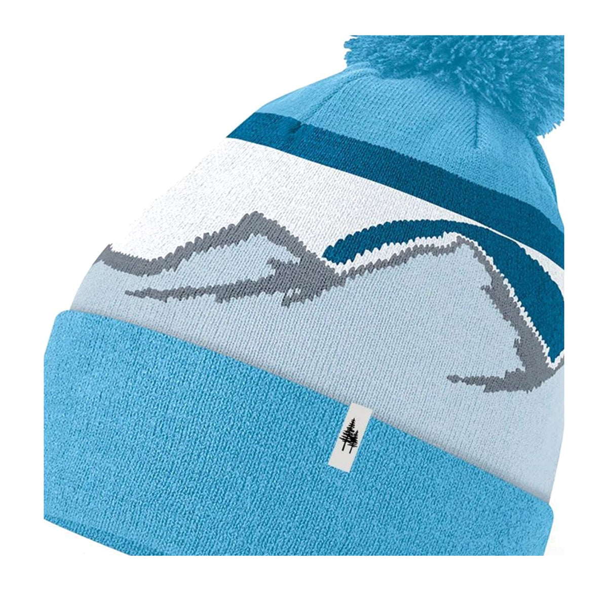Glacier - Side - Beechfield Mountain Pom Pom Beanie
