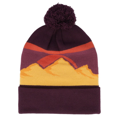 Desert - Front - Beechfield Mountain Pom Pom Beanie