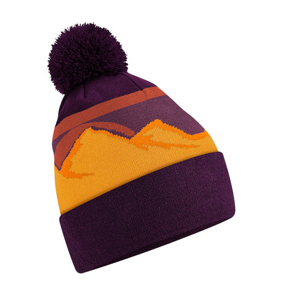 Desert - Back - Beechfield Mountain Pom Pom Beanie