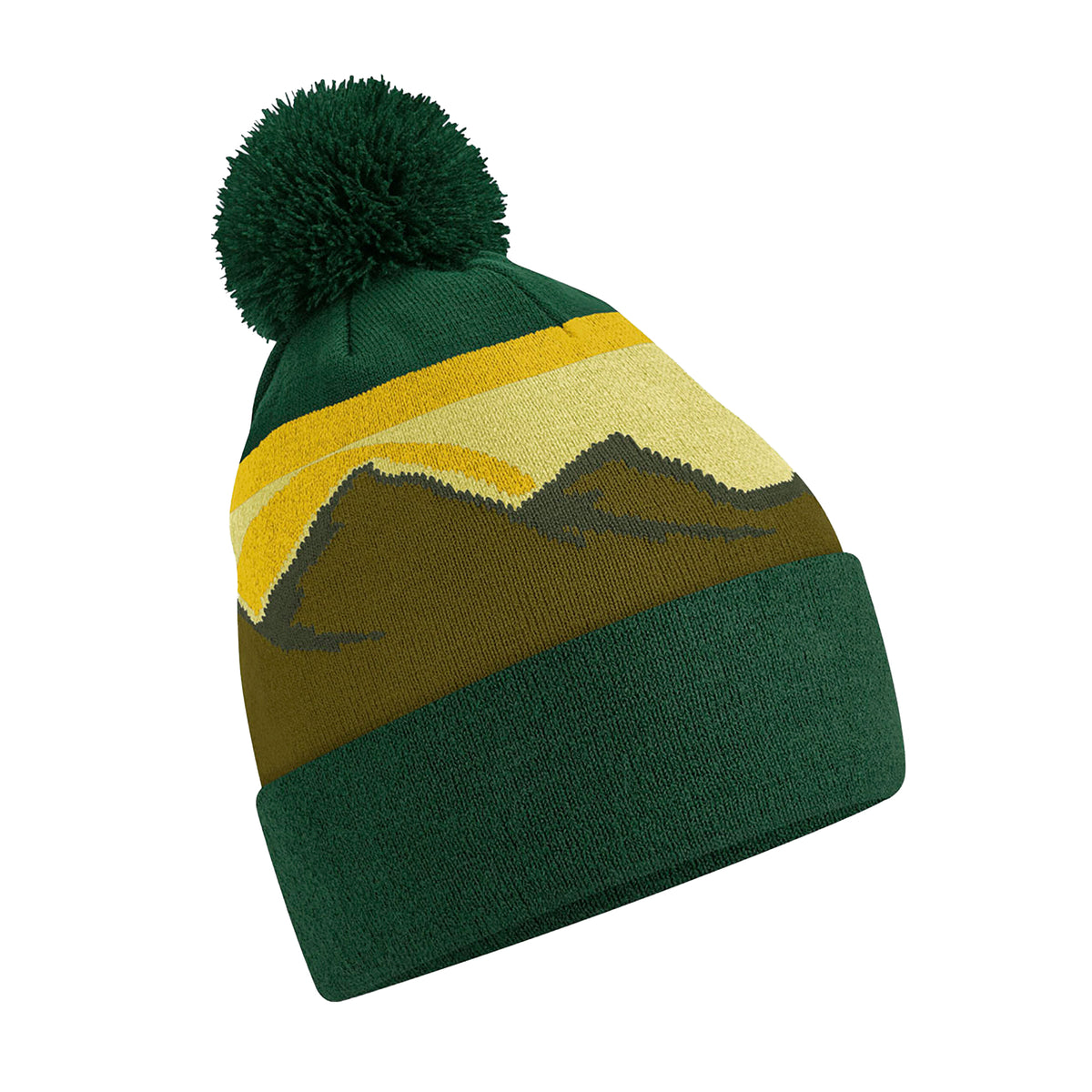Alpine - Back - Beechfield Mountain Pom Pom Beanie