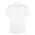 White - Back - Kustom Kit Mens Tailored Short-Sleeved Pilot Shirt