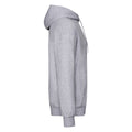 Heather Grey - Side - Fruit of the Loom Mens Classic Heather Hoodie