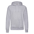 Heather Grey - Front - Fruit of the Loom Mens Classic Heather Hoodie