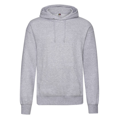 Heather Grey - Front - Fruit of the Loom Mens Classic Heather Hoodie