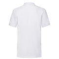 White - Back - Fruit of the Loom Mens Plain Heavyweight Polo Shirt