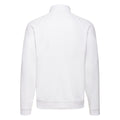 White - Back - Fruit of the Loom Mens Classic Plain Sweat Jacket