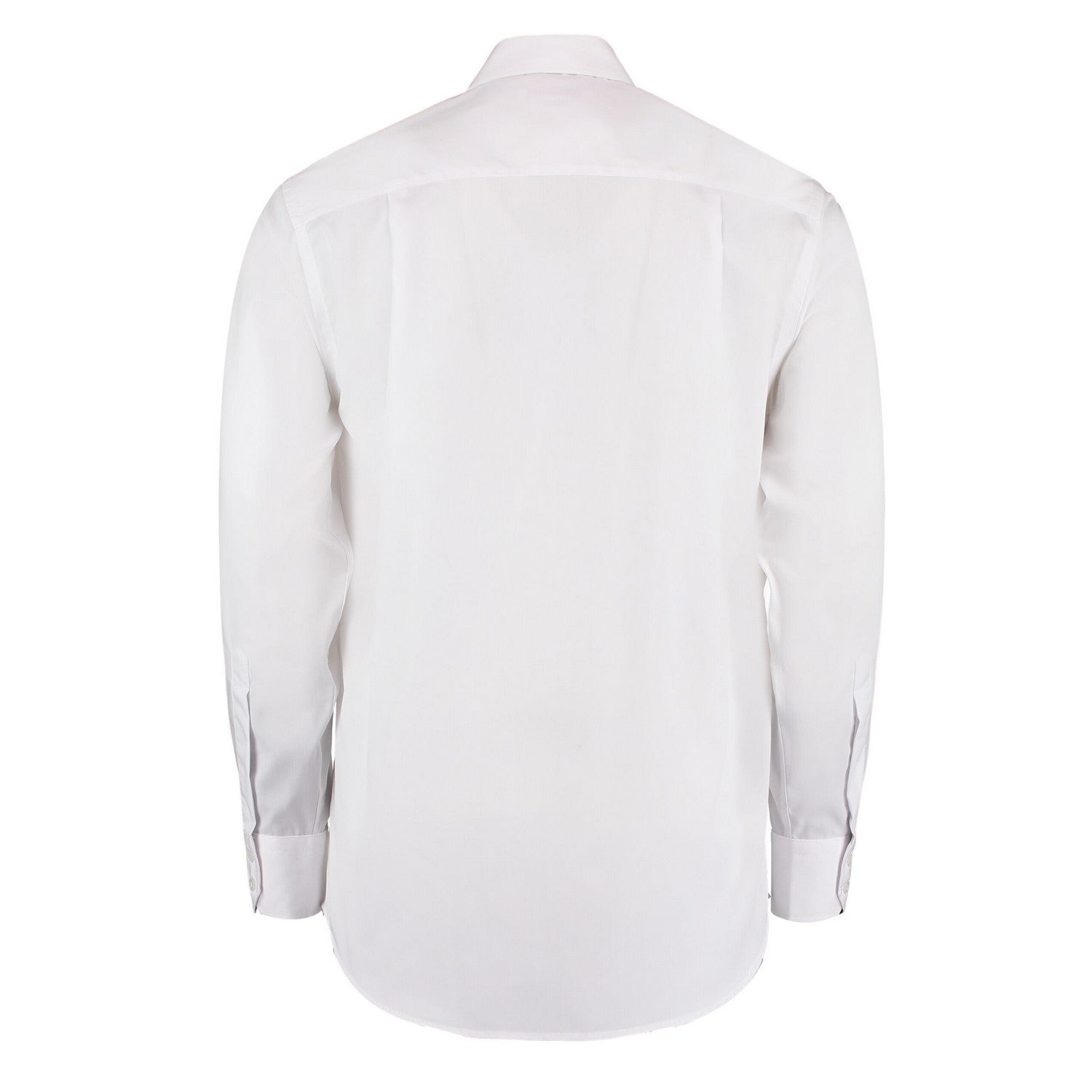 White - Back - Kustom Kit Mens Corporate Non-Iron Long-Sleeved Formal Shirt
