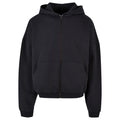 Black - Front - Build Your Brand Mens 90s Full Zip Hoodie