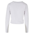 Sand - Lifestyle - Build Your Brand Womens-Ladies Long-Sleeved Crop Top
