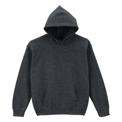 Fan Charcoal Heather - Front - Gildan Childrens-Kids Heavy Blend Hoodie