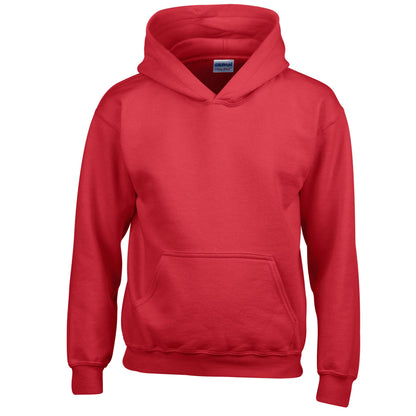 Red - Front - Gildan Childrens-Kids Heavy Blend Hoodie